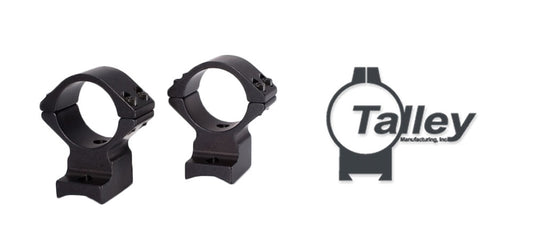 Talley 1" Alloy Lightweight Rings - Black (Ex-Low, Tikka T3 and T3X)